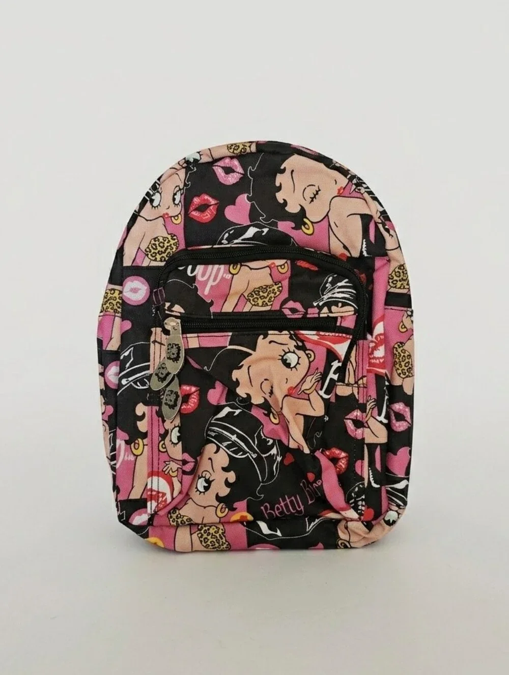 Betty Boop 4-Piece 1 Mini Backpack 1 Medium Backpack Duffle & Neck Pillow